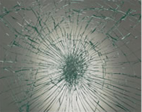 防犯ガラスの割れパターン